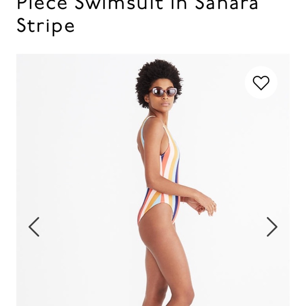 Madewell Sahara stripe swimsuit - Picture 2 of 5